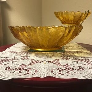 Vintage Chips & Dip Bowl